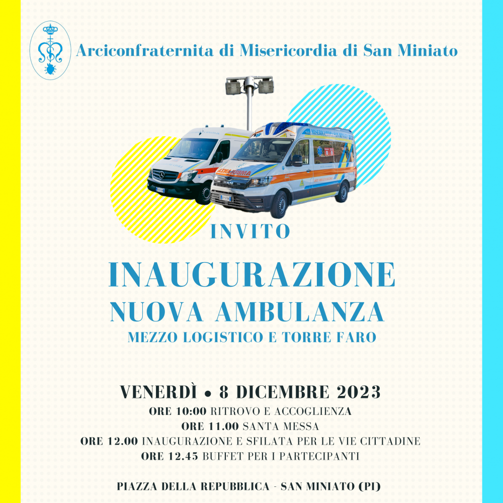 Inaugurazione ambulanza 8 Dicembre 2023